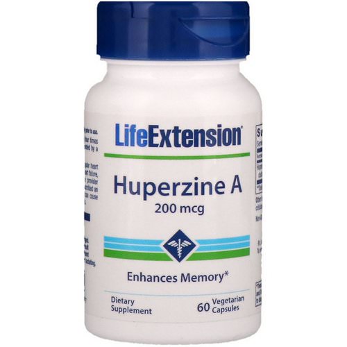 Life Extension, Huperzine A, 200 mcg, 60 Vegetarian Capsules Review