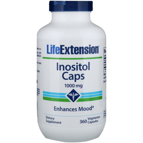 Life Extension, Inositol Caps, 1,000 mg, 360 Vegetarian Capsules Review