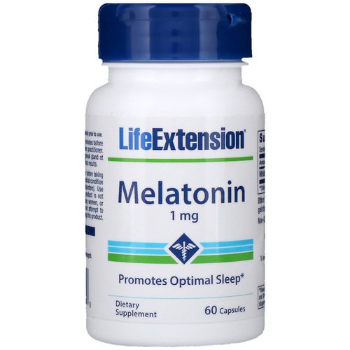 Life Extension, Melatonin, 1 mg, 60 Capsules Review