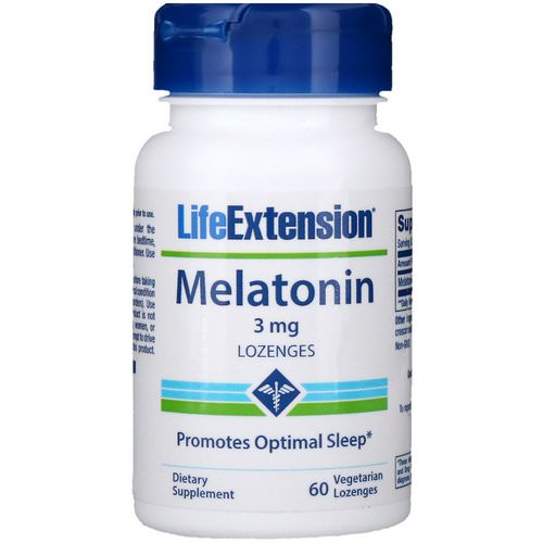 Life Extension, Melatonin, 3 mg, 60 Vegetarian Lozenges Review