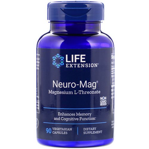 Life Extension, Neuro-Mag, Magnesium L-Threonate, 90 Vegetarian Capsules Review