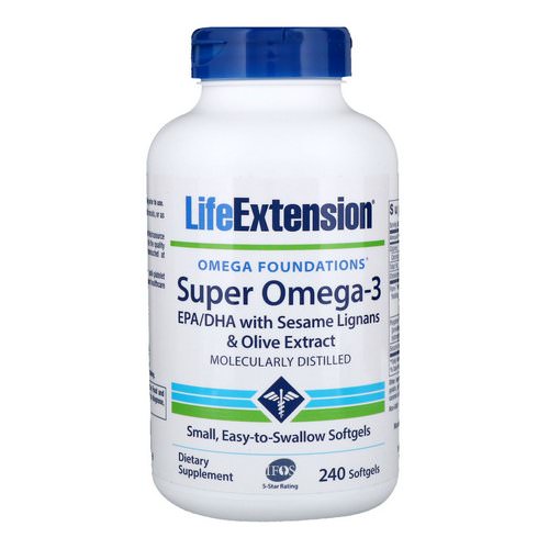 Life Extension, Omega Foundations, Super Omega-3, 240 Softgels Review