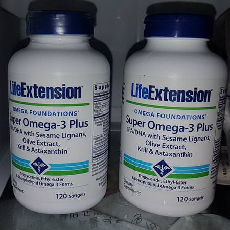 Supplements Fish Oil Omegas EPA DHA Omega-3 Fish Oil Life Extension