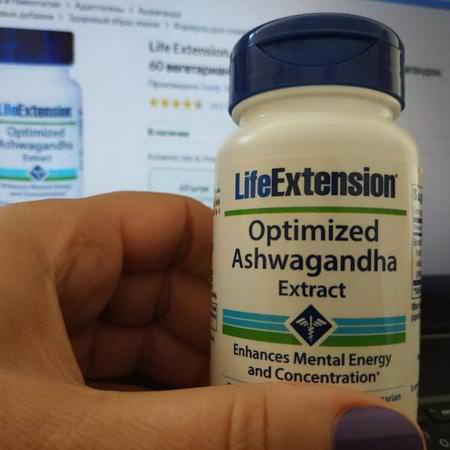 Life Extension, Optimized Ashwagandha Extract, 60 Vegetarian Capsules Review