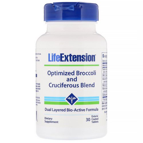 Life Extension, Optimized Broccoli and Cruciferous Blend, 30 Enteric Coated Tablets Review