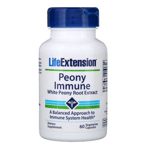 Life Extension, Peony Immune, 60 Vegetarian Capsules Review
