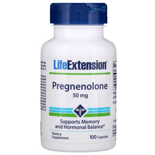 Life Extension, Pregnenolone, 50 mg, 100 Capsules Review