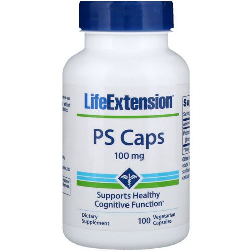 Life Extension, PS Caps, 100 mg, 100 Vegetarian Capsules Review