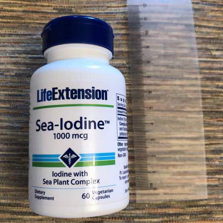 Life Extension, Sea-Iodine, 1,000 mcg, 60 Vegetarian Capsules Review