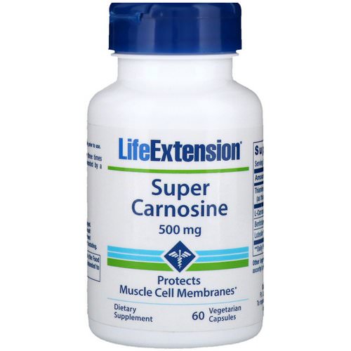 Life Extension, Super Carnosine, 500 mg, 60 Vegetarian Capsules Review
