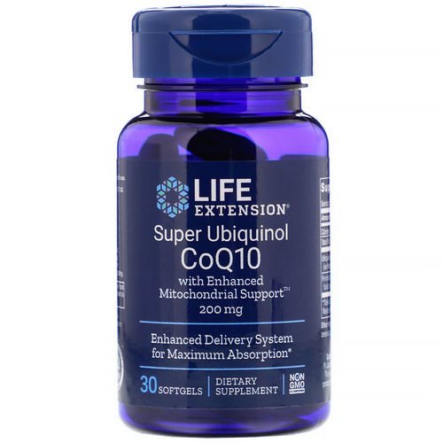 Life Extension, Super Ubiquinol CoQ10 with Enhanced Mitochondrial Support, 200 mg, 30 Softgels Review