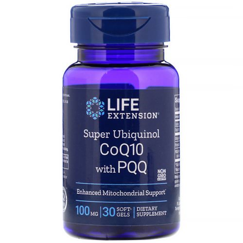 Life Extension, Super Ubiquinol CoQ10 with PQQ, 100 mg, 30 Softgels Review