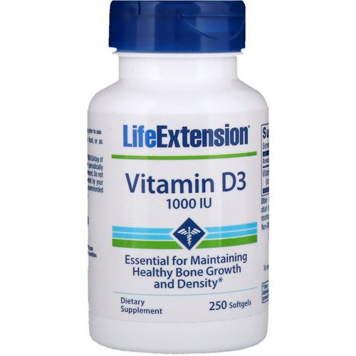 Life Extension, Vitamin D3, 1000 IU, 250 Softgels Review