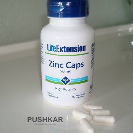 Life Extension Supplements Minerals Zinc