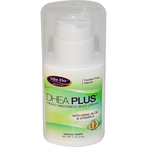 Life-flo, DHEA Plus, Highly Absorbent Body Cream, 2 oz (57 g) Review