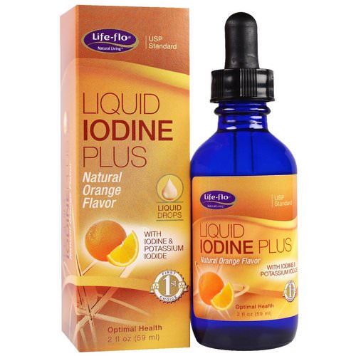 Life-flo, Liquid Iodine Plus, Natural Orange Flavor, 2 fl oz (59 ml) Review