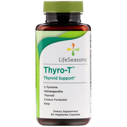 LifeSeasons, Thyro-T, Thyroid Support, 60 Vegetarian Capsules Review