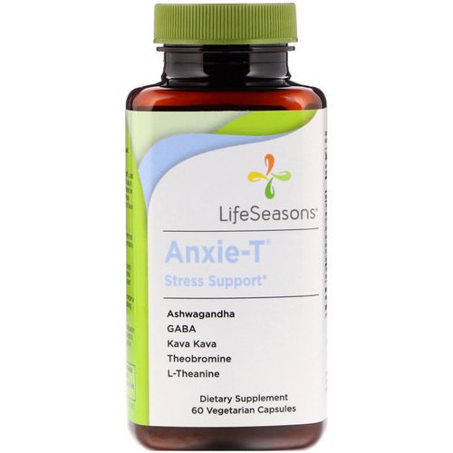 LifeSeasons, Anxie-T Stress Support, 60 Vegetarian Capsules Review