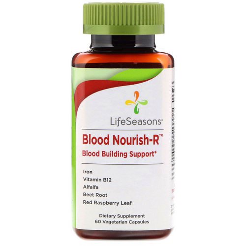LifeSeasons, Blood Nourish-R, Blood Building Support, 60 Vegetarian Capsules Review