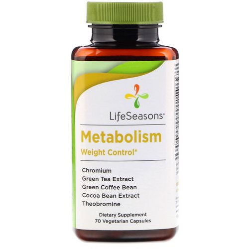 LifeSeasons, Metabolism, Weight Control, 70 Vegetarian Capsules Review