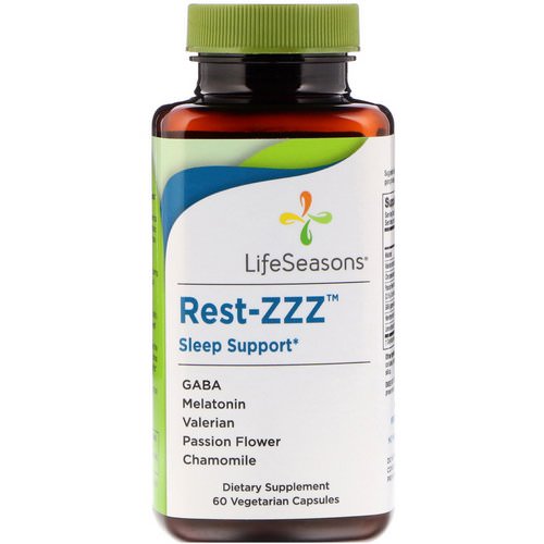 LifeSeasons, Rest-ZZZ Sleep Support, 60 Vegetarian Capsules Review