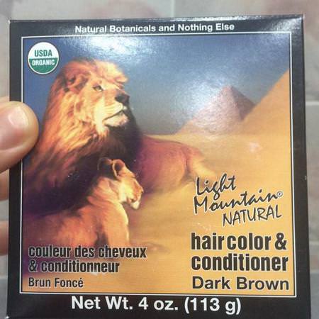 Organic Hair Color & Conditioner, Dark Brown
