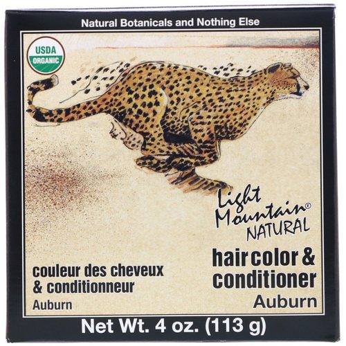 Light Mountain, Organic Natural Hair Color & Conditioner Application Kit, Auburn, 4 oz (113 g) Review