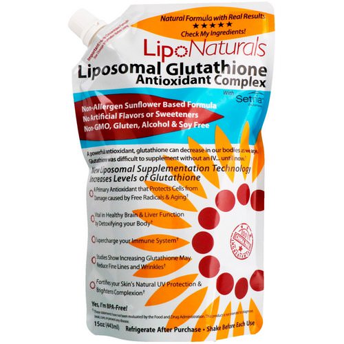Lipo Naturals, Liposomal Glutathione Antioxidant Complex with Setria, 15 oz (443 ml) Review