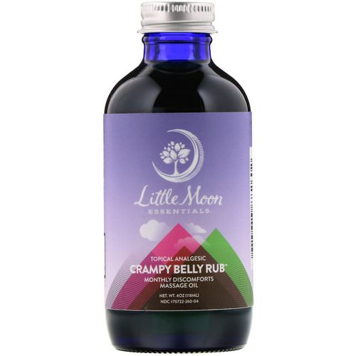 Little Moon Essentials, Crampy Belly Rub, Massage Oil, 4 oz (118 ml) Review