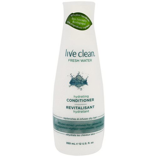 Live Clean, Hydrating Conditioner, Fresh Water, 12 fl oz (350 ml) Review