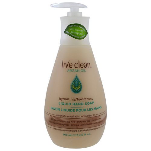 Live Clean, Hydrating Liquid Hand Soap, Argan Oil, 17 fl oz (500 ml) Review