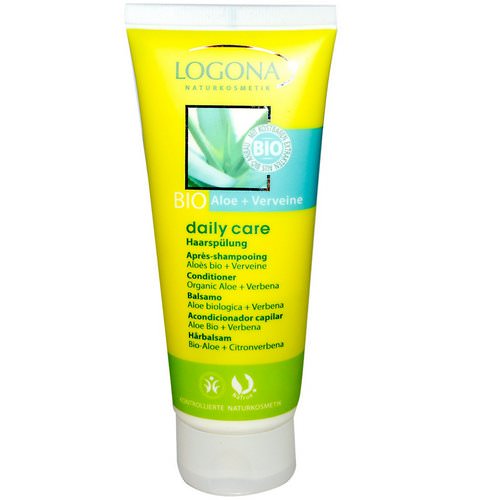 Logona Naturkosmetik, Daily Care, Conditioner, Organic Aloe + Verbena, 3.4 fl oz (100 ml) Review