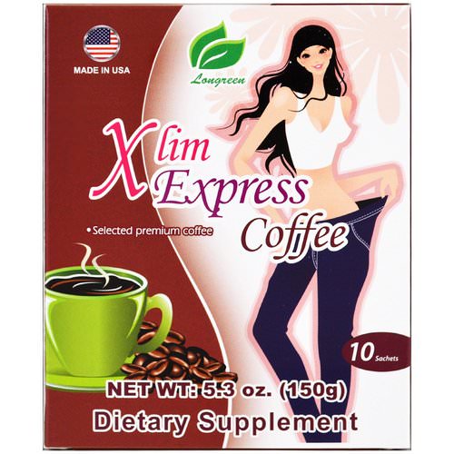 Longreen, Xlim Express Coffee, 10 Sachets, 5.3 oz (150 g) Review