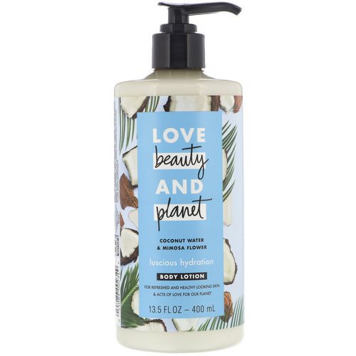 Love Beauty and Planet, Luscious Hydration Body Lotion, Coconut Water & Mimosa Flower, 13.5 fl oz (400 ml) Review