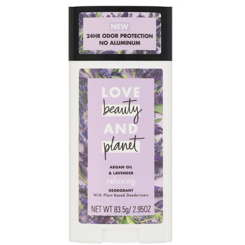 Love Beauty and Planet, Relaxing Deodorant, Argan Oil & Lavender, 2.95 fl oz (83.5 g) Review