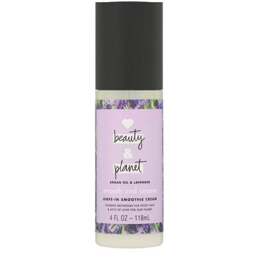 Love Beauty and Planet, Smooth and Serene Leave-In Smoothie Cream, Argan Oil & Lavender, 4 fl oz (118 ml) Review