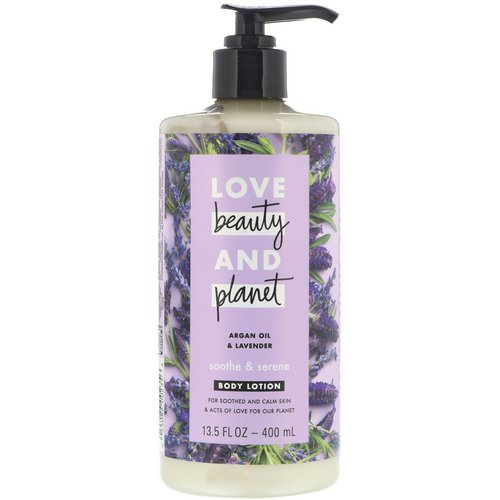 Love Beauty and Planet, Soothe & Serene Body Lotion, Argan Oil & Lavender, 13.5 fl oz (400 ml) Review