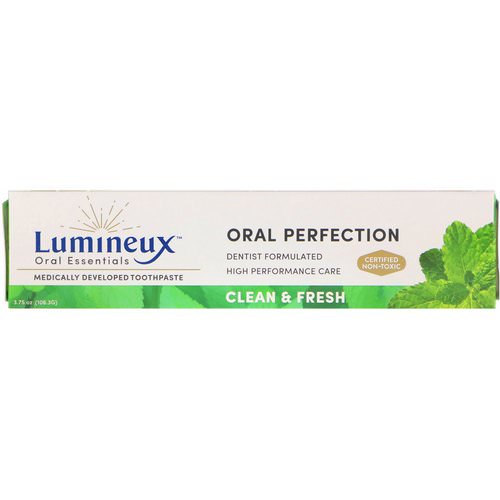Lumineux Oral Essentials, Medically Developed Toothpaste, Clean & Fresh, 3.75 oz (106.3 g) Review