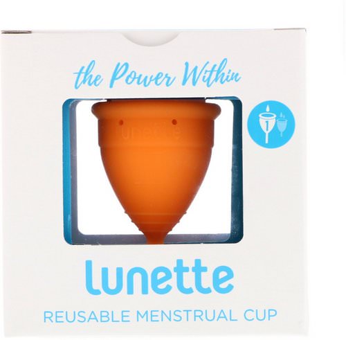 Lunette, Reusable Menstrual Cup, Model 1, For Light to Normal Flow, Orange, 1 Cup Review