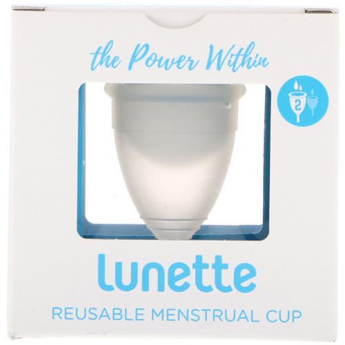 Lunette, Reusable Menstrual Cup, Model 2, Clear, 1 Cup Review