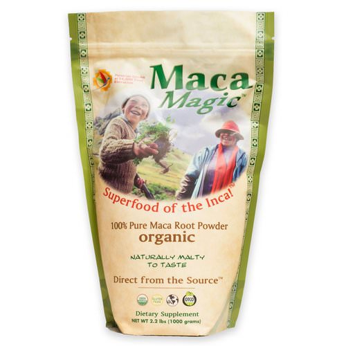 Maca Magic, Organic, 100% Pure Maca Root Powder, 2.2 lbs (1000 g) Review