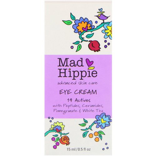 Mad Hippie Skin Care Products, Eye Cream, 14 Actives, 0.5 fl oz (15 ml) Review