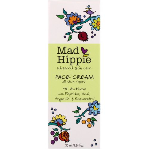 Mad Hippie Skin Care Products, Face Cream, 15 Actives, 1.0 fl oz (30 ml) Review