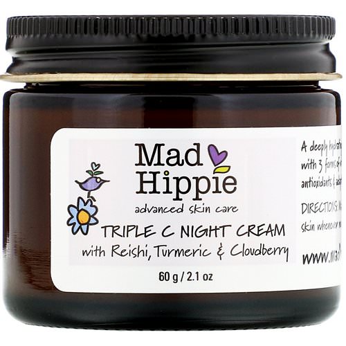 Mad Hippie Skin Care Products, Triple C Night Cream, 2.1 oz (60 g) Review