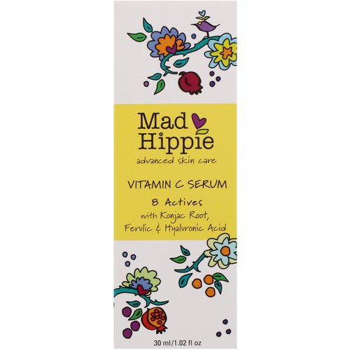 Mad Hippie Skin Care Products, Vitamin C Serum, 8 Actives, 1.02 fl oz (30 ml) Review