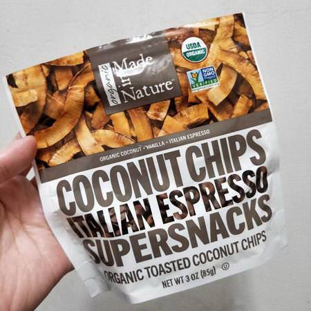 Organic Coconut Chips, Italian Espresso Supersnacks
