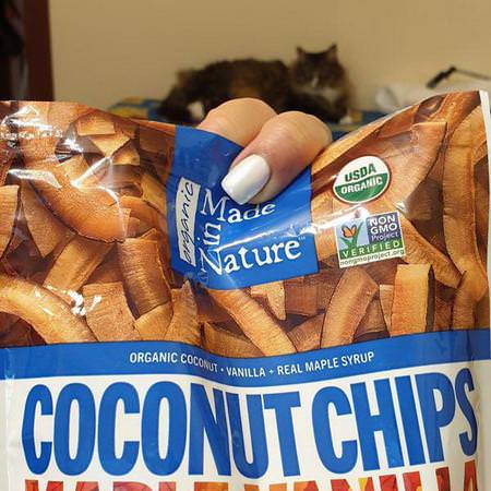 Organic Coconut Chips, Maple Vanilla Supersnacks