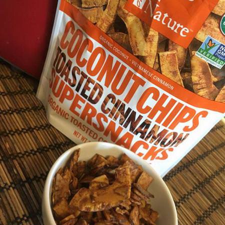 Organic Coconut Chips, Toasted Cinnamon Supersnacks