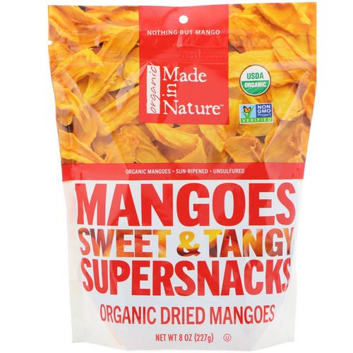 Made in Nature, Organic Dried Mangoes, Sweet & Tangy Supersnacks, 8 oz (227 g) Review