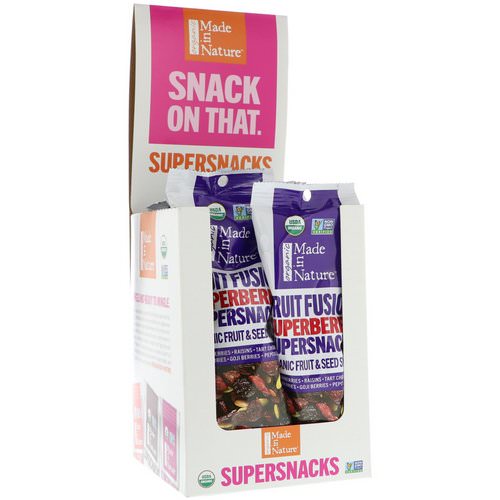 Made in Nature, Organic Fruit Fusion, Superberry Supersnacks, 10 Pack, 1 oz (28 g) Each Review